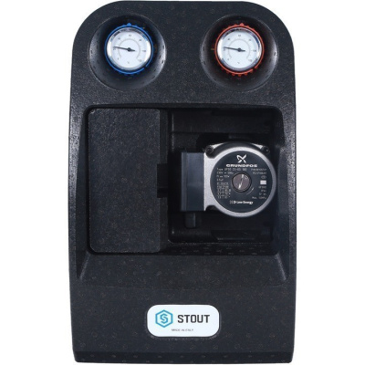 Насосная группа с теплообменником 18 пластин,с насосом Grundfos UPSO 25-65 в теплоизоляции