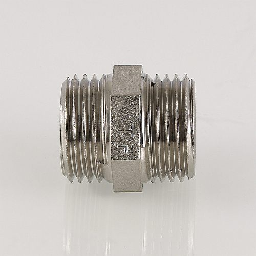 Ниппель 2" нар.-нар. латунный никелированный фитинг                            VALTEC VTr.582.N.0009