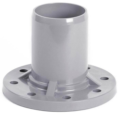 Патрубок гладкий напорный с ПВХ фланцем Подвижный  DN Ø 110 x 100 Хемкор           