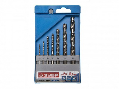 Набор сверел по мет. ЗУБР "ЭКСПЕРТ" Под резьбу  Сталь Р6М5,угол заточки 135  7 шт.уп.