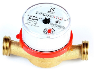 Счетчик воды ВСКМ 90-15, универсальный, L=110мм, одноструйный, без сгонов, крыльчатый 72-15-249