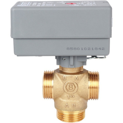 Компактный 3-х ходовой 1 зональный клапан, сервопривод 230V, кабель 1м, kv 8 SVM-0070-300125 STOUT