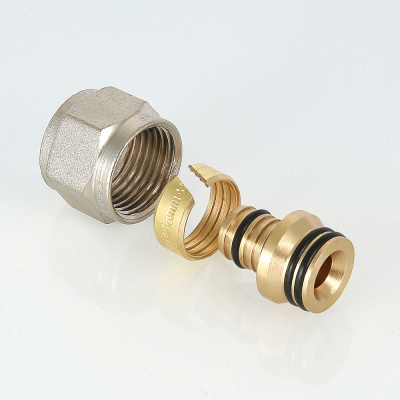 Соединитель коллекторный обжимной для м./п. трубы 16 (2,0) х 1/2" VTc.710.N.1604 VALTEC