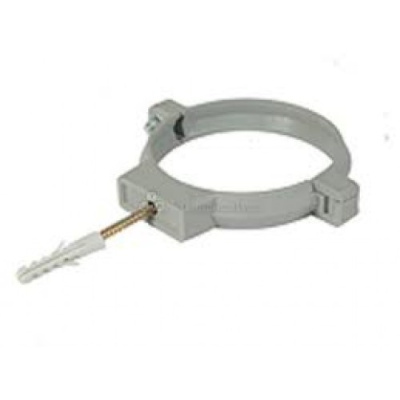 Кронштейн с дюбелем и винтом пластик DN 110 - 115 мм Ostendorf  (Цвет Серый)     