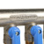 Коллектор на 4 выхода 3/4" х 1/2" запорный STOUT никель (синие ручки) SMB 6201 341204