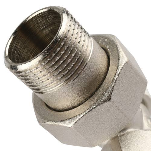 Клапан запорно-балансировочный угловой 3/4" со сгоном. Резьба внут - нар  SVL 1156 000020 STOUT