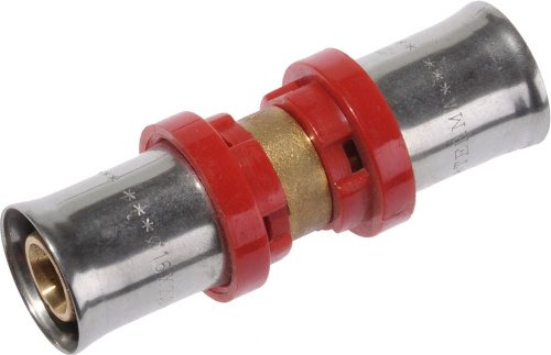 Пресс фитинг для металлопластиковой трубы Соединение     16 x 16  TeRma (TRm)