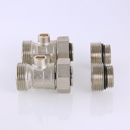 Узел для нижнего подключения  радиатора мультифлекс (комплект) 1/2"х3/4" евроконус VT.345K.N.E04 