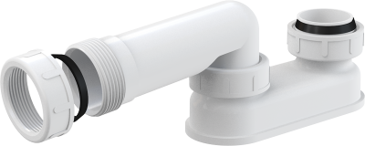 Гидрозатвор для ванн 1.1/2"х1.1/2" высота 95 мм A53-6/4"  Alcaplast