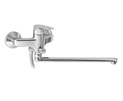 605 JUN EVO  Смеситель для ванны-умыв. с автомат. переключ. душа плоский излив 300 мм. MOFEM