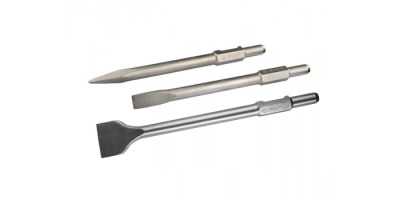 Пикообразное зубило ЗУБР ЭКСПЕРТ 410 мм, HEX 30 , шестигранник 30 мм ( для отбойных молотков)