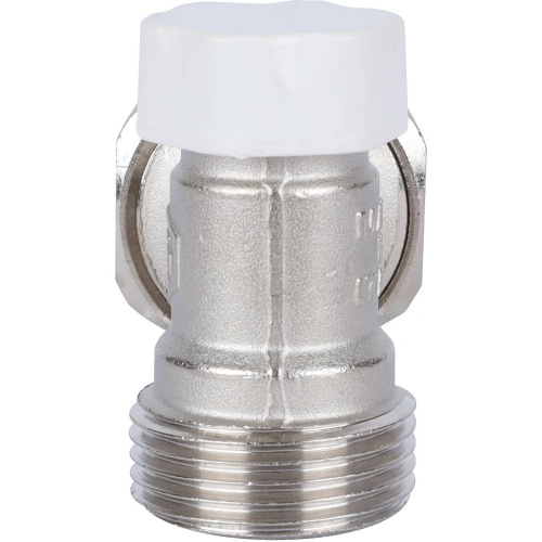 Клапан запорно-балансировочный угловой (подключение ЕК) 1/2" х 3/4"ЕК SVL 1166 000015 STOUT 