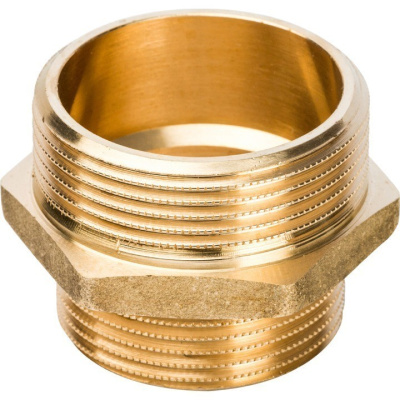 Фитинг  STOUT Ниппель переходной 1,1/2 x 1,1/4  SFT-0003-112114 наружная резьба латунь 