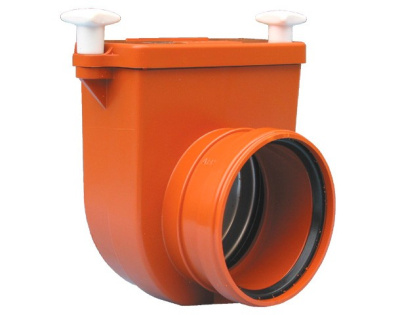 HL 710.0  DN 110 Канализационный затвор с профилированной заслонкой из нержавеики