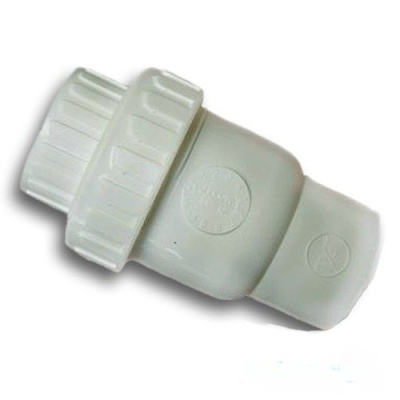 392551B Клапан обратный пружинный 1/2"   белого цвета  (КВ-КВ) GENOVA