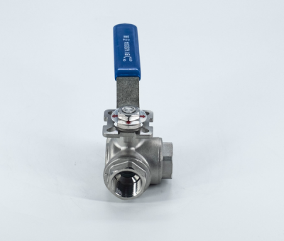 Кран шаровой 3-ходовой L-образный 3/4" DN 20 AISI 304 нержавеющей стали