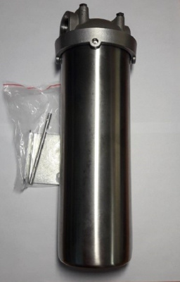 Колба фильтра из нержавеющей стали для горячей и холодной воды 10SL 1/2" бытовой