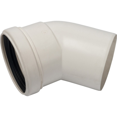 Угол для конденсационного дымохода 45° M-F Ø 80, м/п PP-FE (совместим с Baxi, Viessmann) STOUT