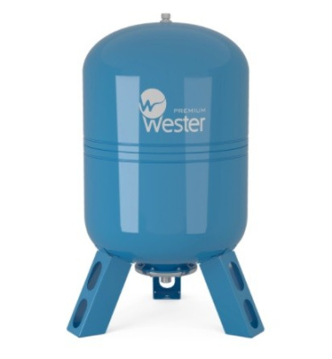 Мембранный бак для ХВС и ГВС Wester Premium 100 л. Нержавеющий контрфланец 1" WAV100P до +100°С