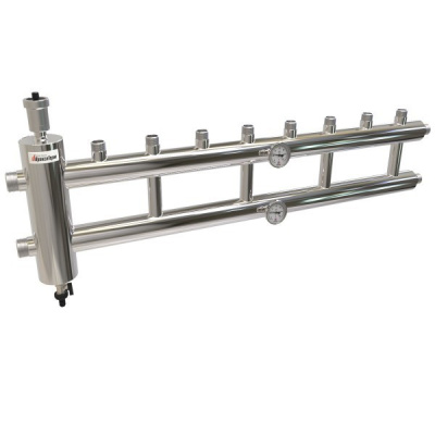 Коллектор с гидрострелкой 120 кВт 5 контуров 1,1/2х1 GSK 40-4.1 AISI 304 ПроксиТерм