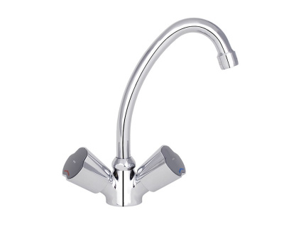 105 NOVA 130  Смеситель для умывальника, излив 130 мм.с классической кран-буксой MOFEM