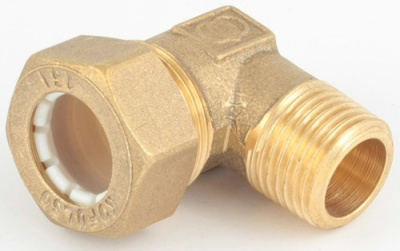 Угол 15 х 1/2" Наружняя  резьба KOFULSO НИКЕЛЬ