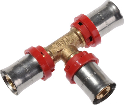 Пресс фитинг для металлопластиковой трубы Тройник     16 x 16 x 16  TeRma (TRm)