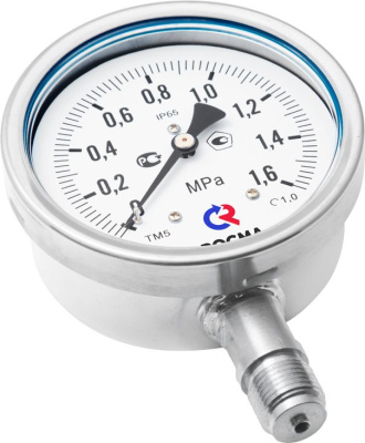 ТМ-521Р.00(0-1,6MPa)G1/2.1,0 МАНОМЕТР 100 мм