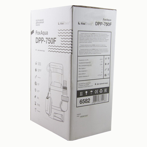 Дренажный насос FoxAqua DPP-750F FOXWELD