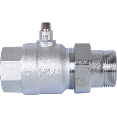 Шаровой 1,1/4 двухзональный клапан с американкой SVM-0072-200132 STOUT