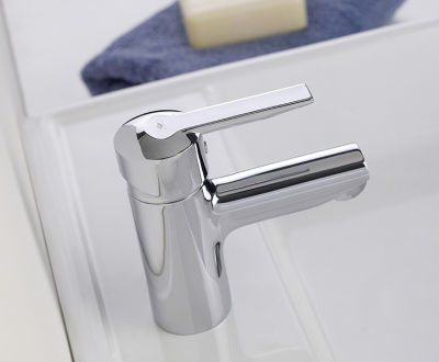 100 MODE  Смеситель для умывальника c литым изливом без донного клапана 101 мм MOFEM    