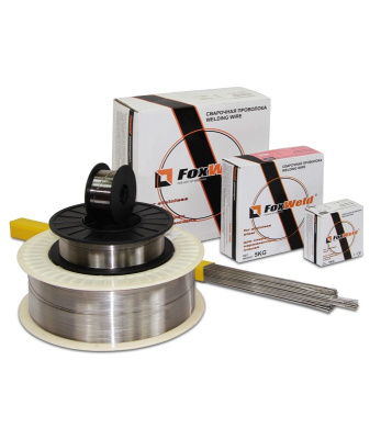 Проволока Foxweld ER- 308LSi  д.0,6 мм (5 кг)   По нержавеющей стали 1594 (Св-04Х19Н9)