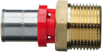 Пресс фитинг для металлопластиковой трубы Соединение 16 x 3/4" Наружная резьба TeRma (TRm)