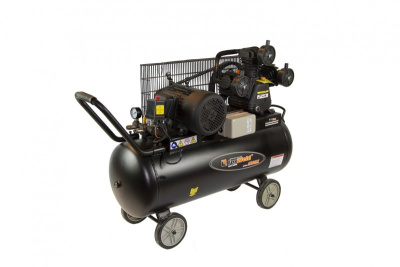 Компрессор AEROMAX 420/100 масляный, ременной 3 кВт / 380V 420л/мин FOXWELD