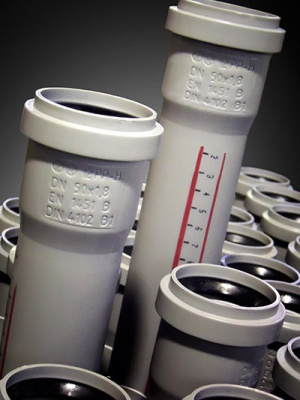 Труба DN 110x2000 мм HTEM Ostendorf (Цвет Серый) 115060