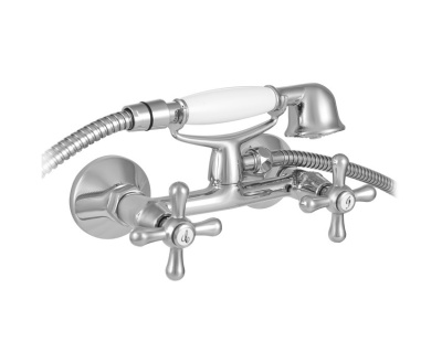 402 TREFF CER  Смеситель для душ.кабины без излива. с лейкой Антика с керамической кран-буксой MOFEM