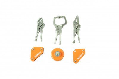 Набор приспособлений для сварки MULTI-6 (2 магнитных угольника;магнит.клемма 200А,2 зажима) FOXWELD