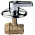 138 Кран шаровый 1/2" вн.-вн со штоком под штукатурку хром. ручка ITAP
