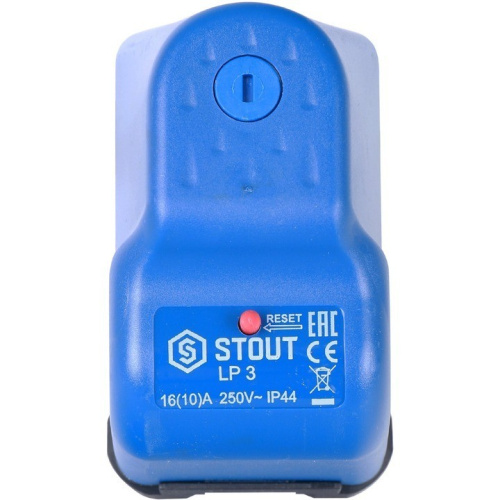 Реле сухого хода для насоса LP/3, 0-4 бар, 1/4 с накидной гайкой STOUT SCS-0001-000003