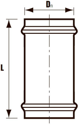 Муфта скользящая ремонтная напорная канализационная DN 500 Хемкор           