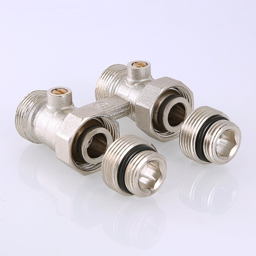 Узел для нижнего подключения  радиатора мультифлекс (комплект) 1/2"х3/4" евроконус VT.345K.N.E04 