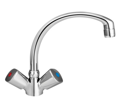 106 КОМЕТА   Смеситель для мойки, излив 180 мм.с классической кран-буксой MOFEM