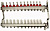 Коллекторный блок с регулировочными клапанами и расходомерами 1"х12 вых. 3/4" Нар.р. TeRma (TRm)