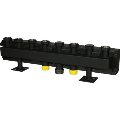 Стальной распределительный коллектор   4 отопительных контура DN 32 в изоляции SDG-0016-005004 STOUT