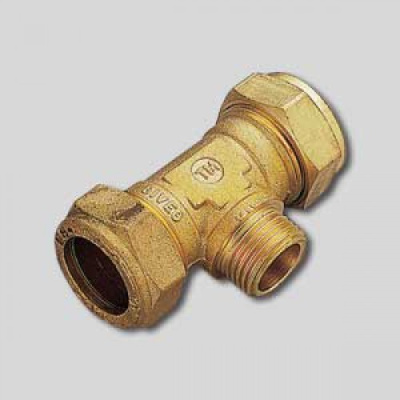 Тройник обжим Наружная резьба 22x3/4''  