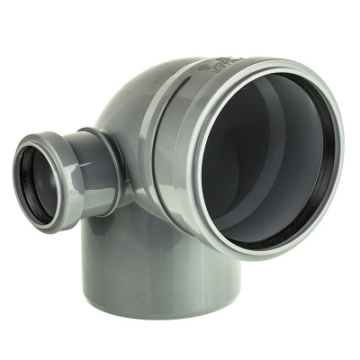 Отвод DN 110x50х45 левый (Цвет Серый)      115120