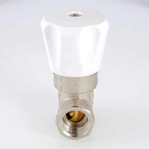 Кран двойной регул-ки (КРДП), 1/2" Резьба внутренняя -внутренняя (Пробково-шиберный) VT.004.N.04