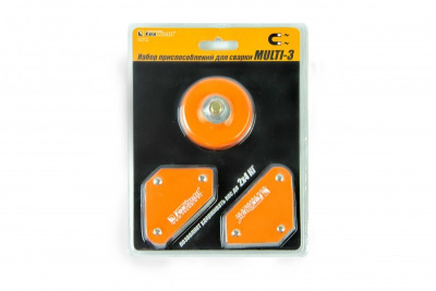 Набор приспособлений для сварки MULTI-3 (2 магнитных угольника;магнит.клемма 200А) FOXWELD