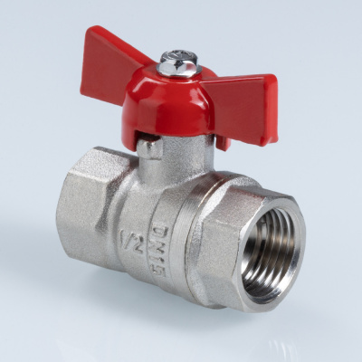 Кран шаровый ГОСТ Р 59553-2021, Бабочка рукоятка 3/4" вн.-вн. VALTEC  VT.122.N.05