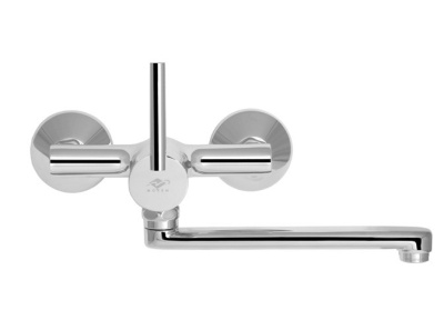 301 МAMBО Смеситель для мойки, настенный,c плоским изливом  200 мм. MOFEM